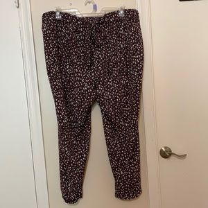 Purple Cheetah Print Slacks